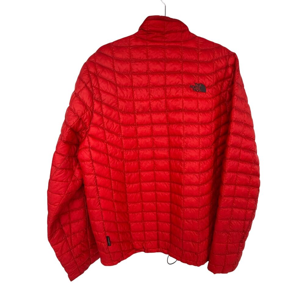 The North Face ThermoBall Insulated Jacket Men’s Large Red Full Zip Packable - Picture 2 of 9